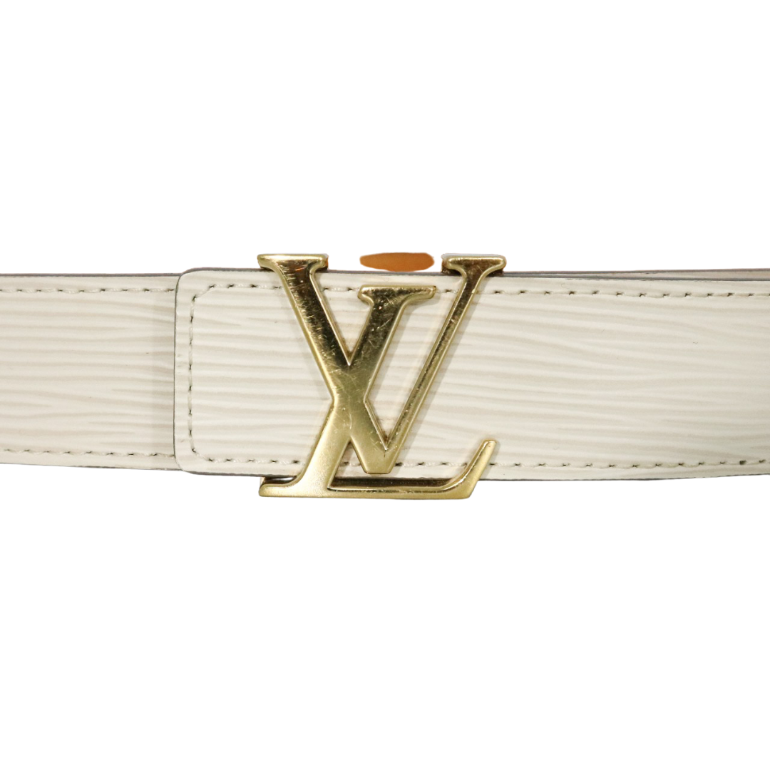 Louis Vuitton EPI Lv initiales 30mm belt