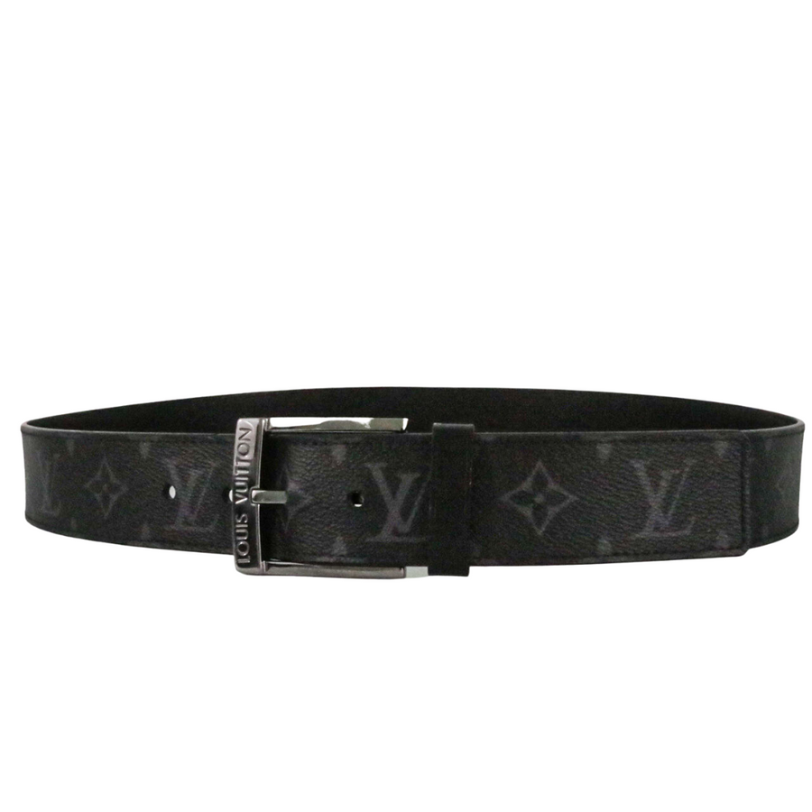 LOUIS VUITTON MONOGRAM BELT GRAY