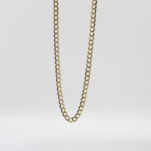 YELLOW GOLD CUBAN LINK NECKLACE