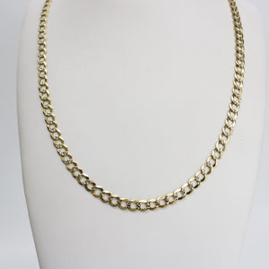 YELLOW GOLD CUBAN LINK NECKLACE