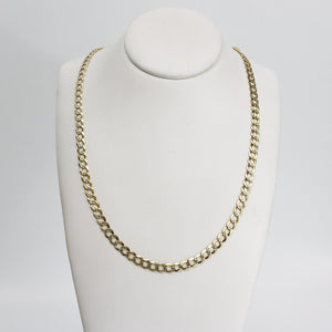 YELLOW GOLD CUBAN LINK NECKLACE