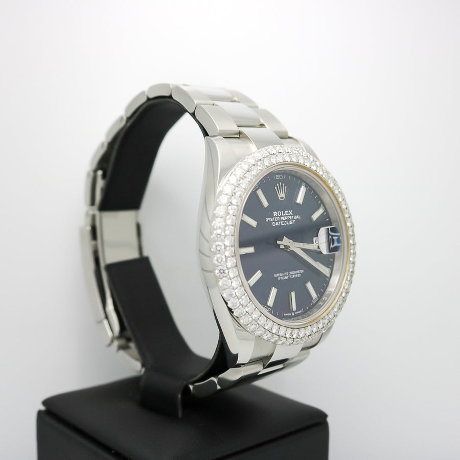 ROLEX DATEJUST II CUSTOM DIAMOND BEZEL