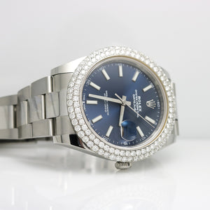 ROLEX DATEJUST II CUSTOM DIAMOND BEZEL