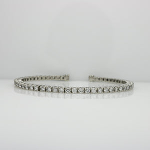 WHITE GOLD CUFF DIAMOND BRACELET