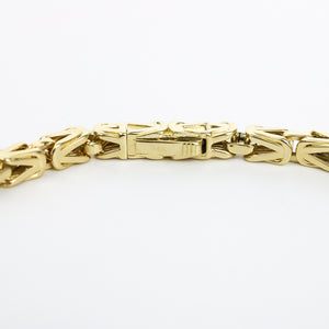 YELLOW GOLD BIZANTINE STYLE BRACELET