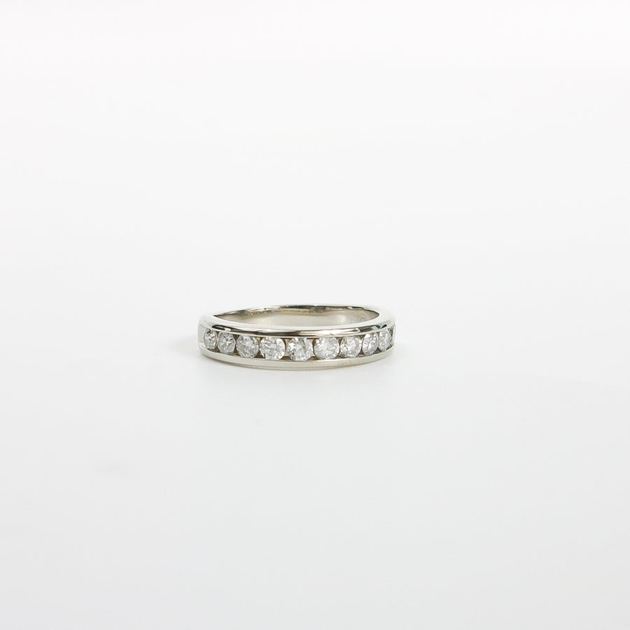 WHITE GOLD CHANNEL SET DIAMOND BAND