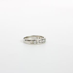 WHITE GOLD CHANNEL SET DIAMOND BAND