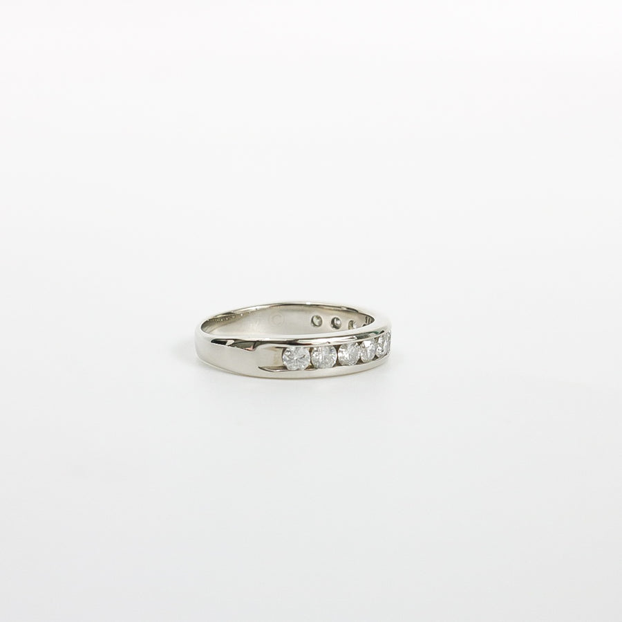 WHITE GOLD CHANNEL SET DIAMOND BAND