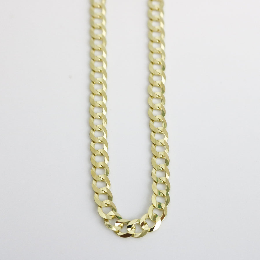 YELLOW GOLD CUBAN STYLE CHAIN / NECKLACE