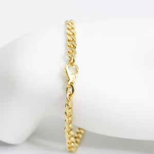 YELLOW GOLD CUBAN LINK BRACELET