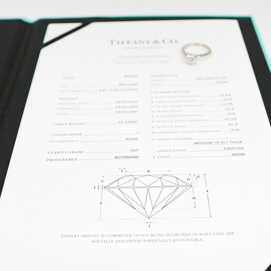 PLATINUM TIFFANY & CO. ENGAGEMENT RING