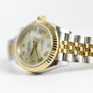 ROLEX LADY DATEJUST 28MM STAINLESS STEEL AND 18KT YELLOW GOLD.