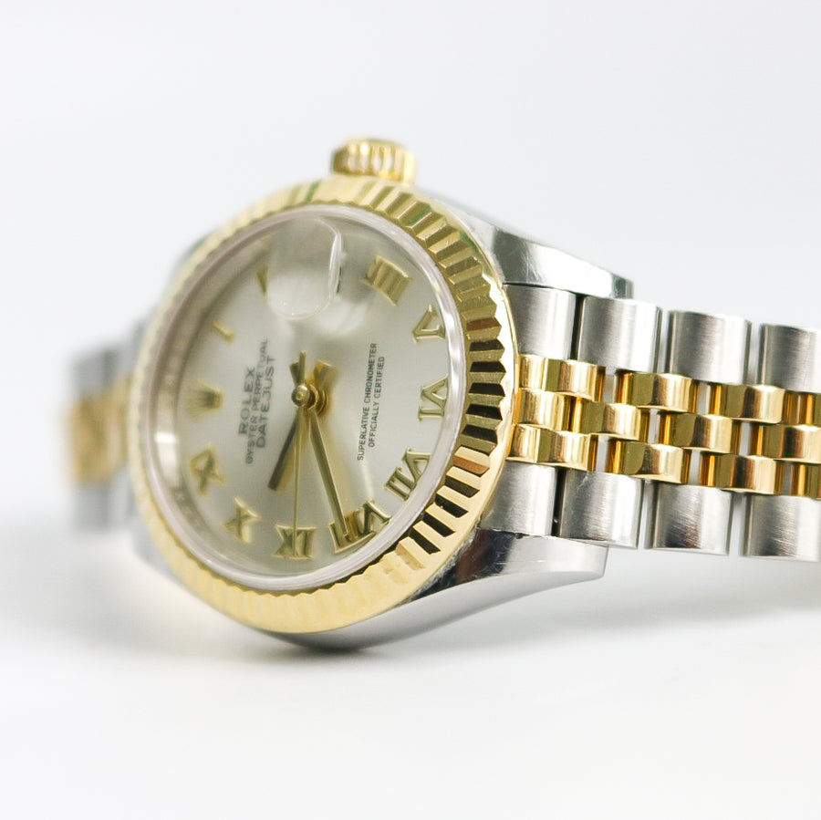 ROLEX LADY DATEJUST 28MM STAINLESS STEEL AND 18KT YELLOW GOLD.