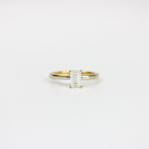 EMERALD CUT DIAMOND  ENGAGEMENT RING