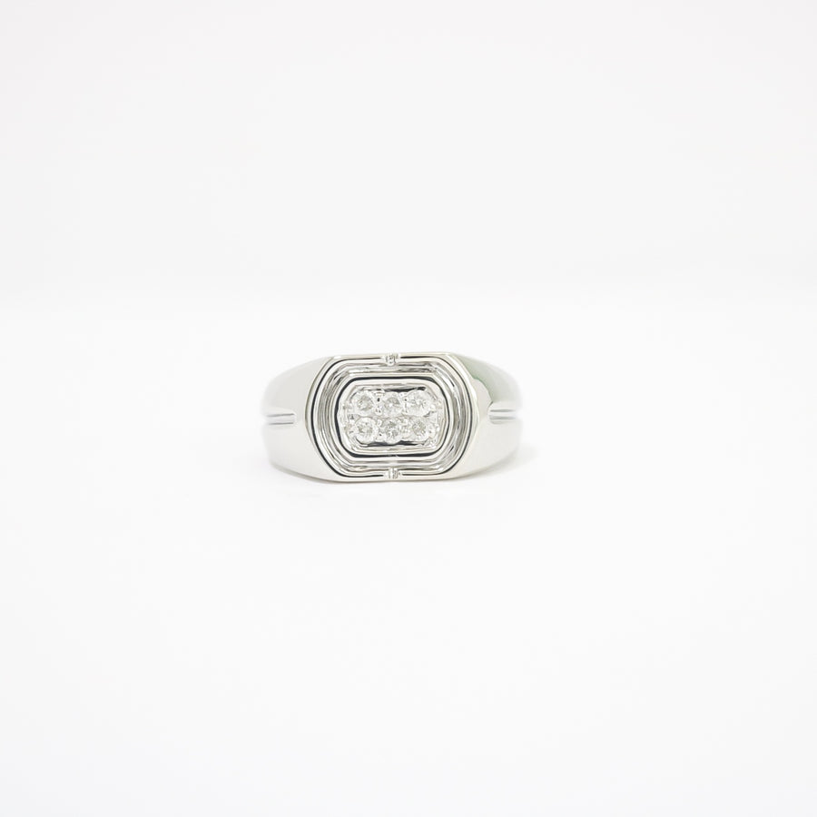 WHITE GOLD MEN'S DIAMOND RING