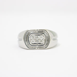 WHITE GOLD MEN'S DIAMOND RING