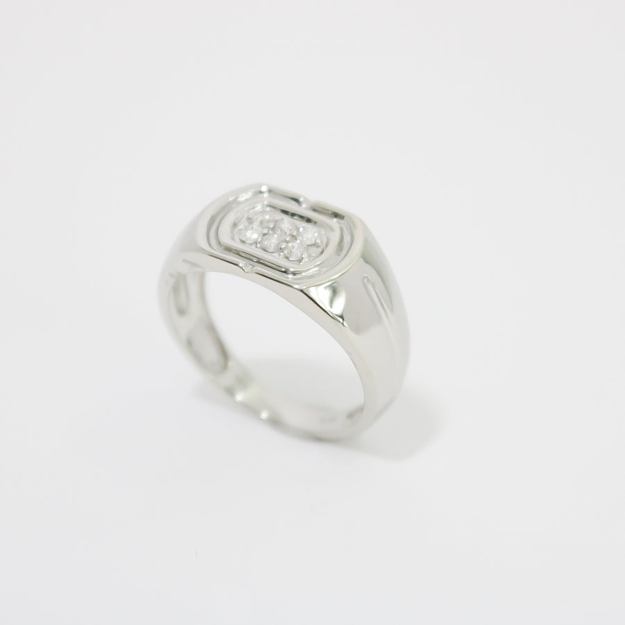 WHITE GOLD MEN'S DIAMOND RING