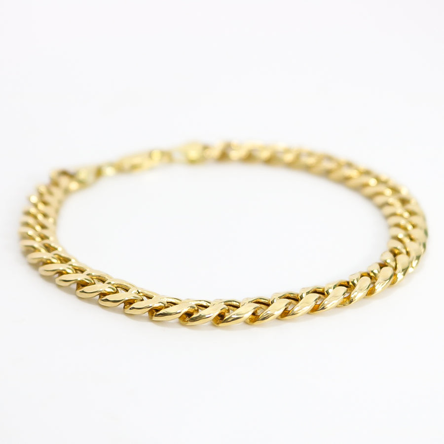 YELLOW GOLD CUBAN LINK BRACELET