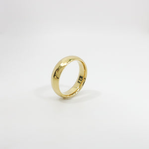 YELLOW GOLD WEDDING BAND 6MM