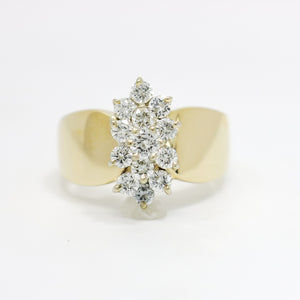 LADIES DIAMOND CLUSTER RING