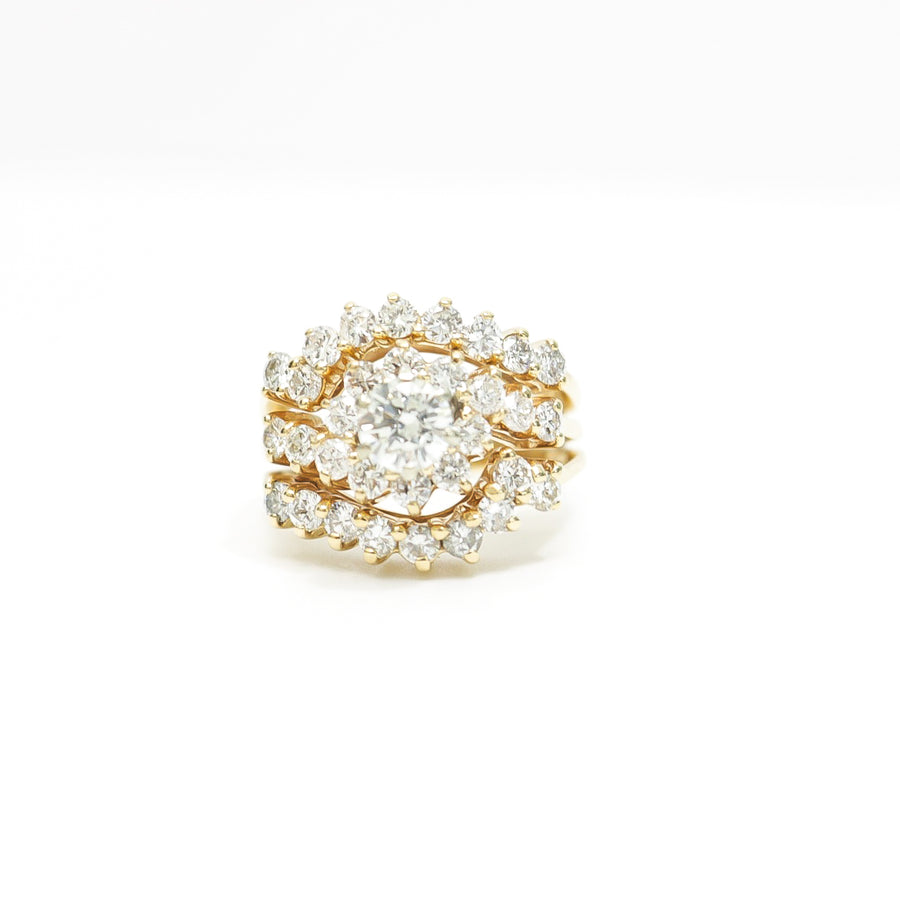 LADY'S DIAMOND COCKTAIL RING