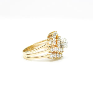 LADY'S DIAMOND COCKTAIL RING