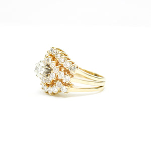 LADY'S DIAMOND COCKTAIL RING