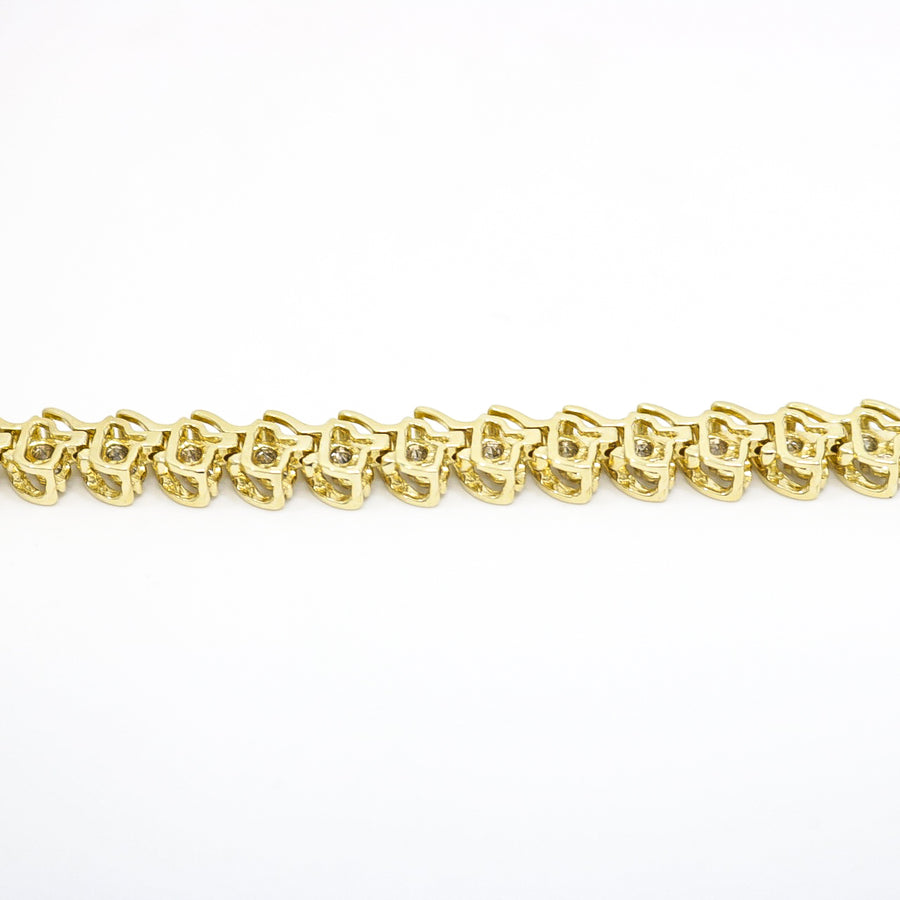 S LINK DIAMOND TENNIS BRACELET