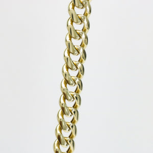 YELLOW GOLD CUBAN LINK MEN'S NECKLACE