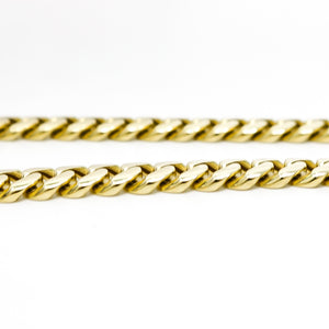 YELLOW GOLD CUBAN LINK MEN'S NECKLACE