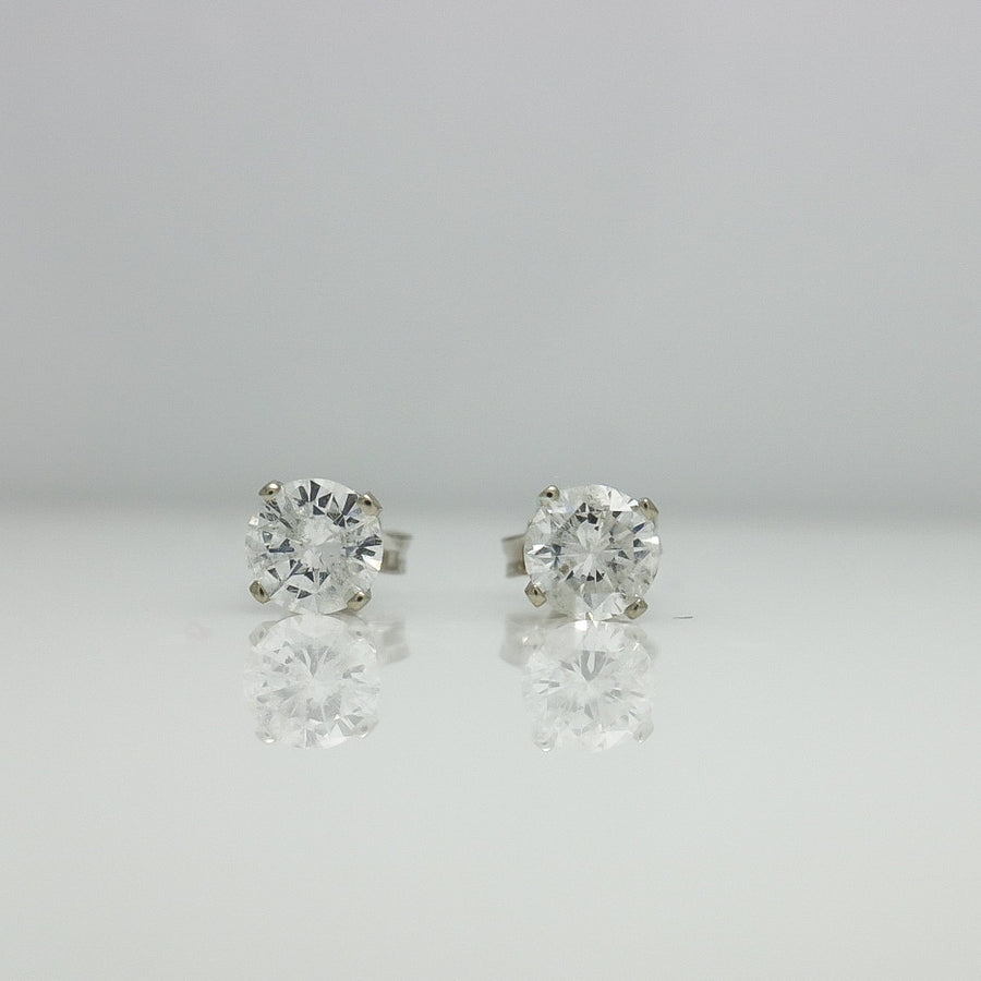 SOLITAIRE DIAMOND EARRINGS