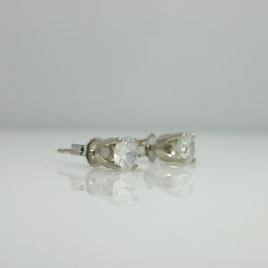 SOLITAIRE DIAMOND EARRINGS