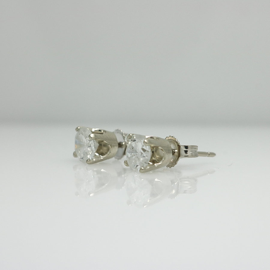 SOLITAIRE DIAMOND EARRINGS