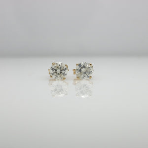 SOLITAIRE DIAMOND EARRINGS