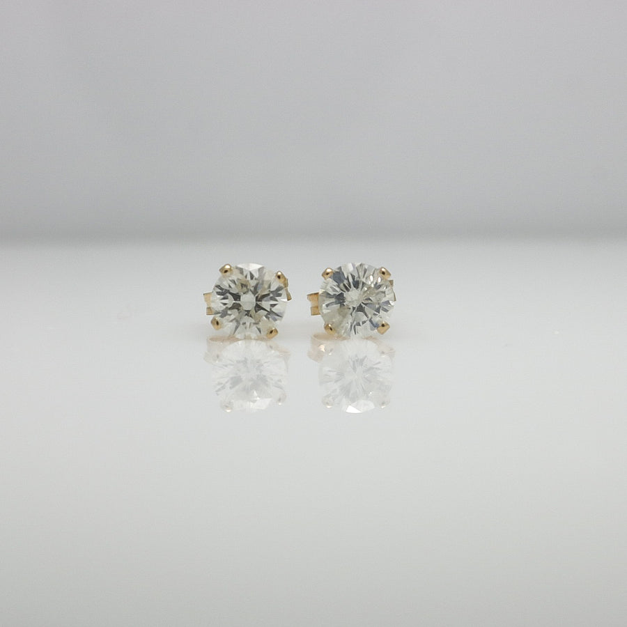 SOLITAIRE DIAMOND EARRINGS