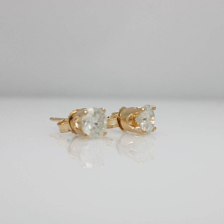 SOLITAIRE DIAMOND EARRINGS