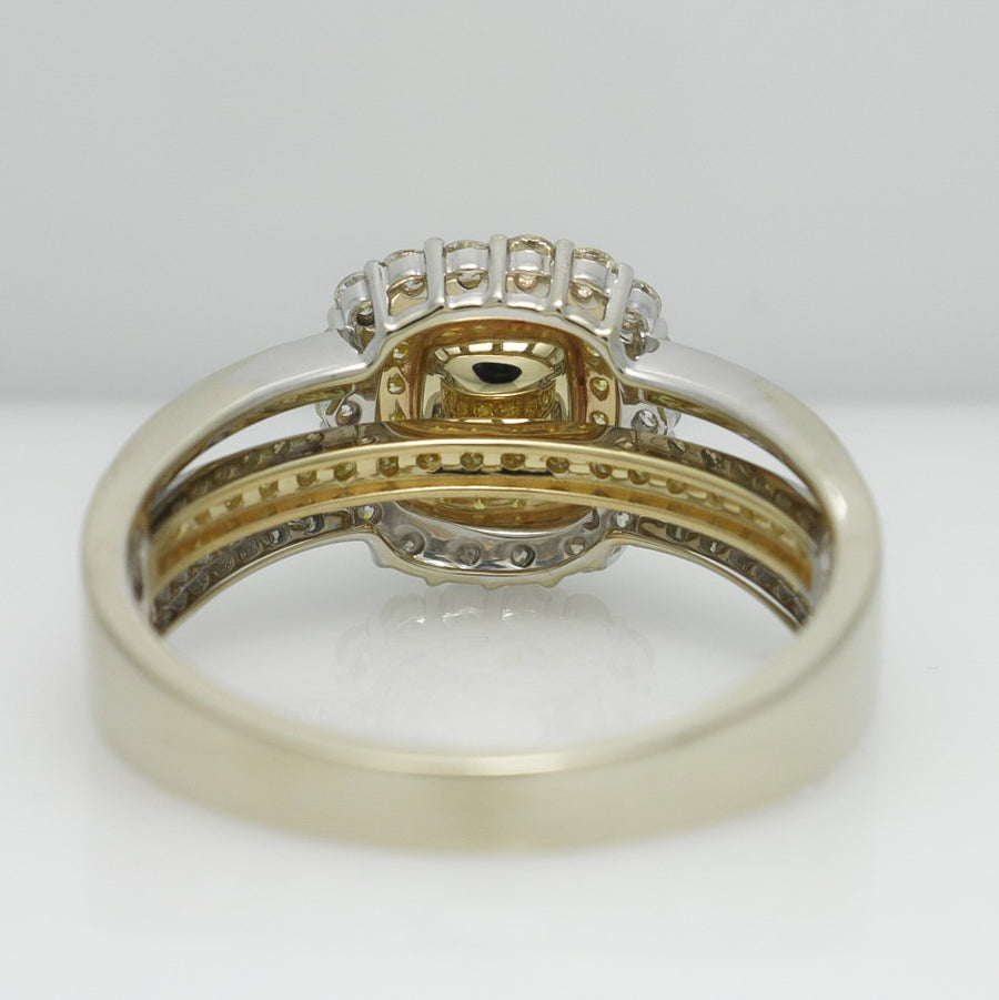 FANCY YELLOW DIAMOND RING