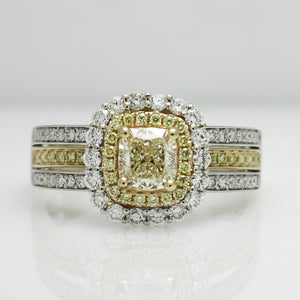 FANCY YELLOW DIAMOND RING