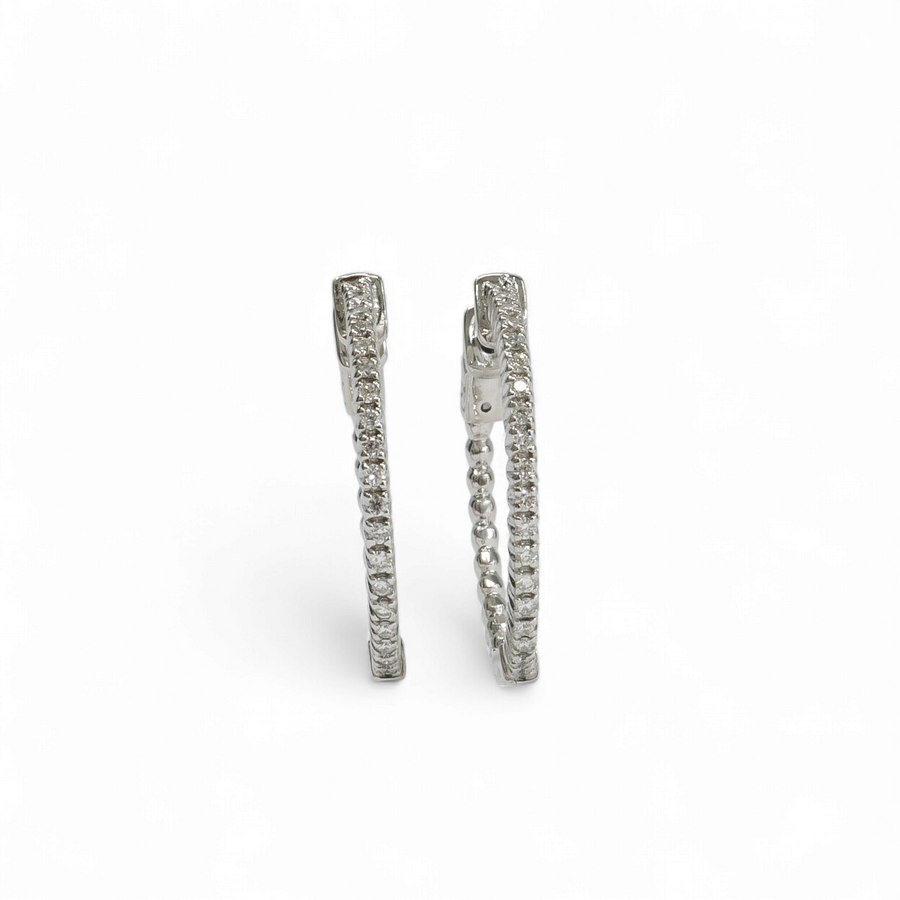 DIAMOND HOOP EARRINGS