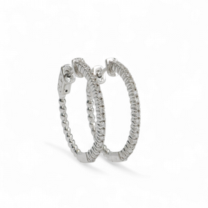 DIAMOND HOOP EARRINGS