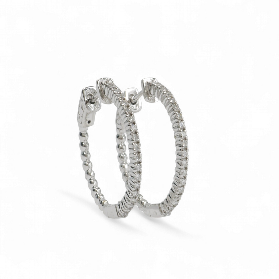 DIAMOND HOOP EARRINGS