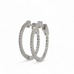 DIAMOND HOOP EARRINGS