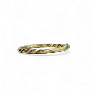 YELLOW GOLD ROPE BANGLE