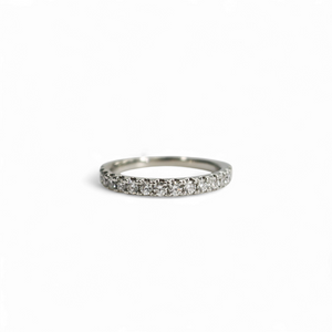 WHITE GOLD NATURAL DIAMOND WEDDING BAND