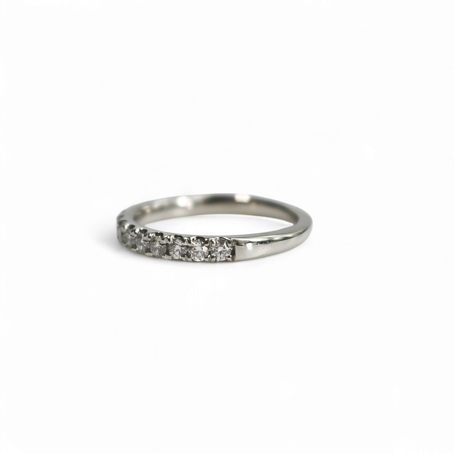 WHITE GOLD NATURAL DIAMOND WEDDING BAND