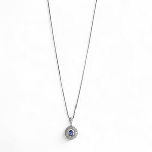 FRANCO NECKLACE WITH OVAL TANZANITE