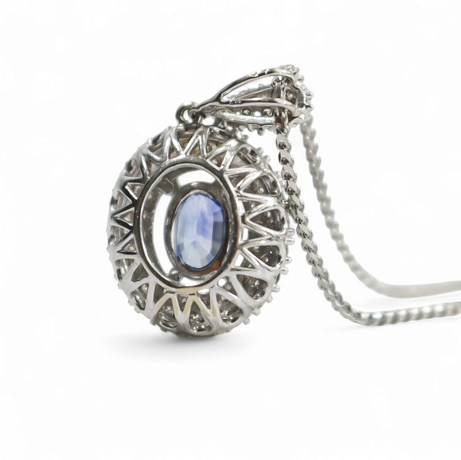 FRANCO NECKLACE WITH OVAL TANZANITE