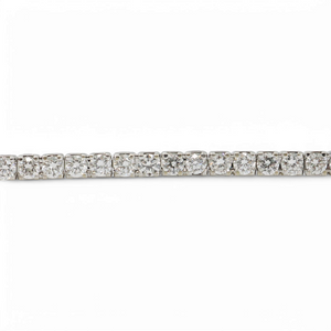 WHITE GOLD LAB GROWN DIAMONDS TENNIS BRACELET