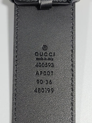 GUCCI GG LEATHER BELT