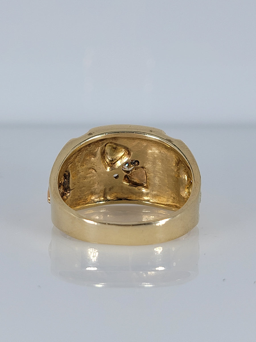 MEN'S BLACKHILL GOLD RING 10KT